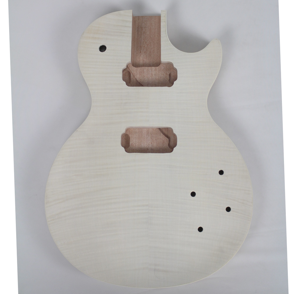 Flamed Maple unfinished bass guitar kits (3).jpg