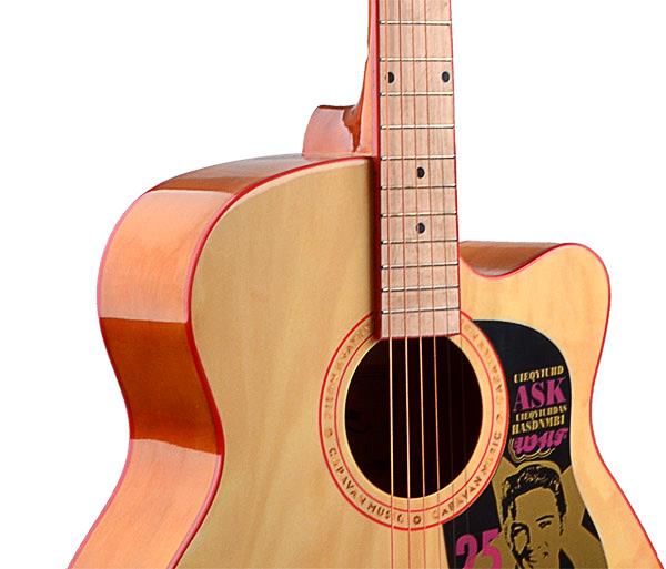 Artwork Red Line Binding Student Acoustic Guitar
